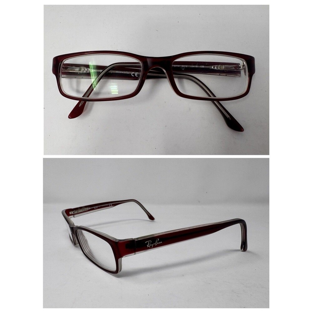Ray-Ban RB5114 Eyeglass Frames Only 52-16-135 Red Burgundy 5112